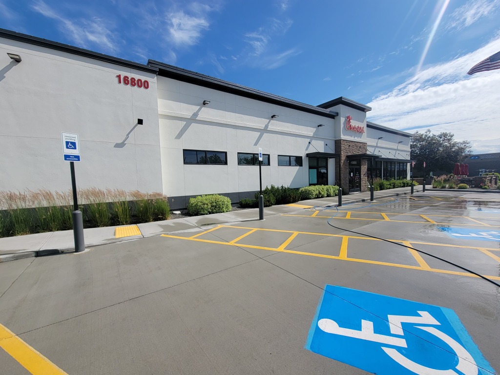 Chick-fil-A Parking Lot Pressure Washing
